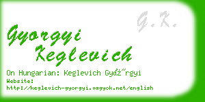 gyorgyi keglevich business card